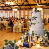 Wedding Cake Bradshaw & Burchette Wedding_Revival Photography 74 South Event Venue at Moretz Mills Hickory, NC